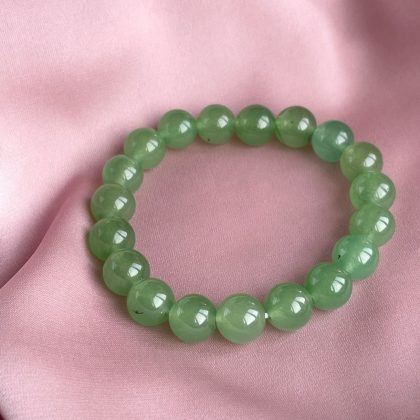 Balance gemstone - Light Green Aventurine beaded bracelet for women, natural green bracelet for her, luxury gift