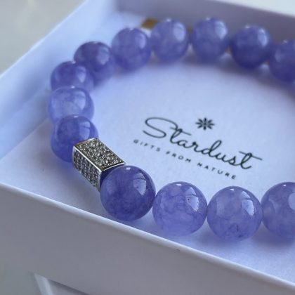 Luxury Lavender Jade beaded bracelet