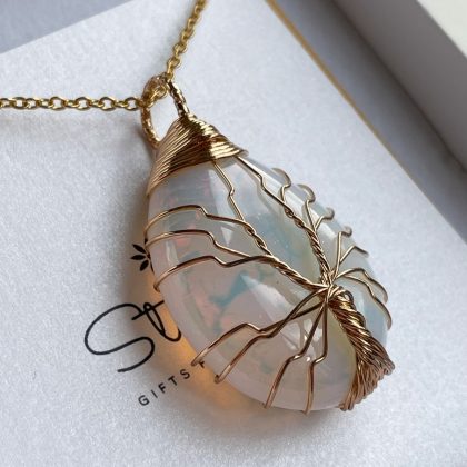 Opalite drop pendant wired