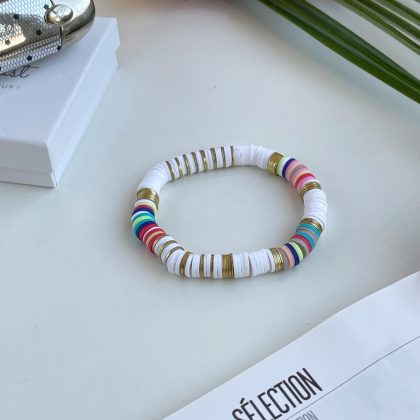 Heishi bead bracelet Stardust gift