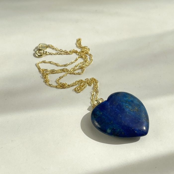 Lapis Lazuli heart gift for girlfriend