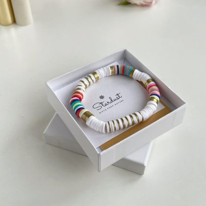 Premium Heishi bead bracelet Stardust