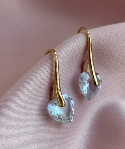 CZ diamond earrings