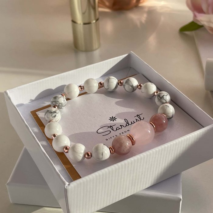 Pink jade bracelet women