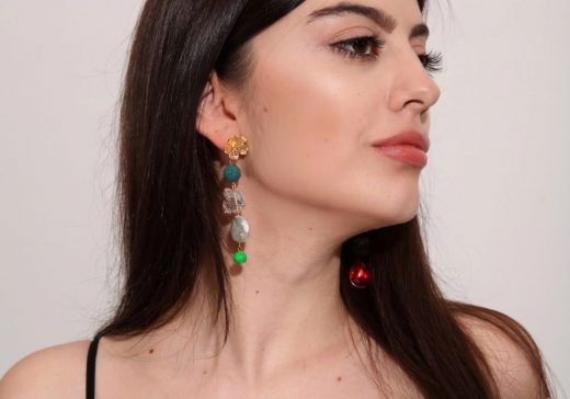 Long statement earrings