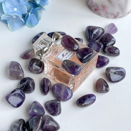 Small purple Amethyst pocket stones