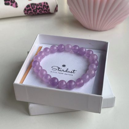 Lavender amethyst bracelet gift for girl