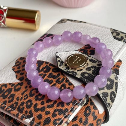 Lavender amethyst bracelet woman