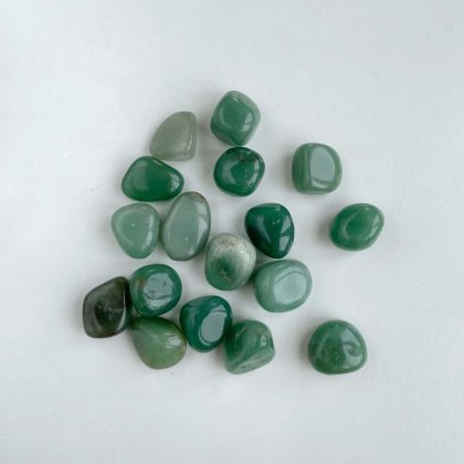 Tumbled Aventurine kit, natural stones gift in silk bag, meditation crystals, pocket gemstones