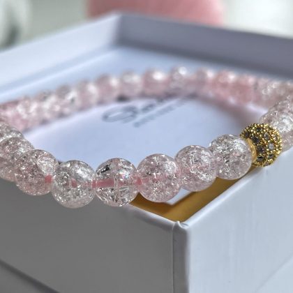Pink Sugar Quartz bracelet