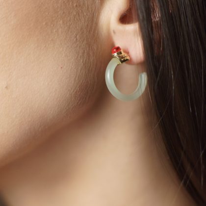 Boho chic Jade earrings