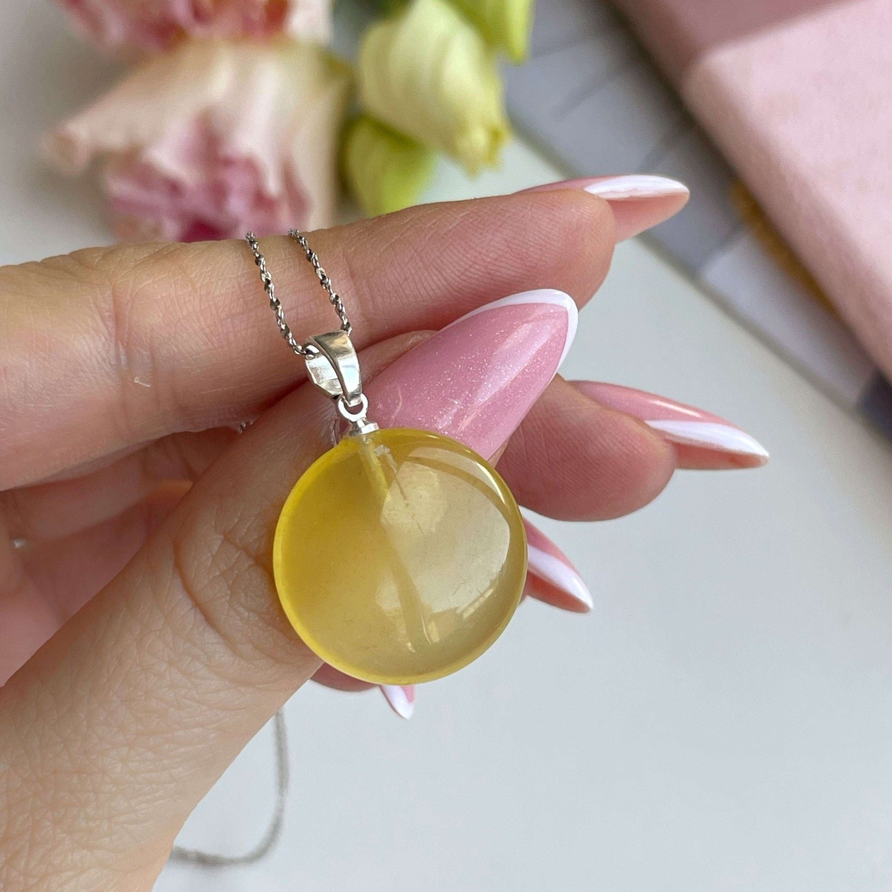 Best Gold Pendant Necklace Jewelry Gift | Best Aesthetic Yellow Gold  Natural Stone Pendant Necklace Jewelry Gift for Women, Mason & Madison Co.