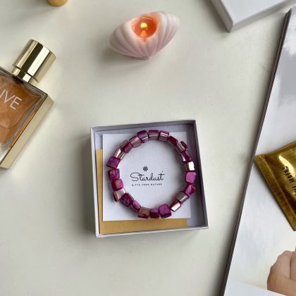 Luxury gift for gurlfriend Pink shell bracelet