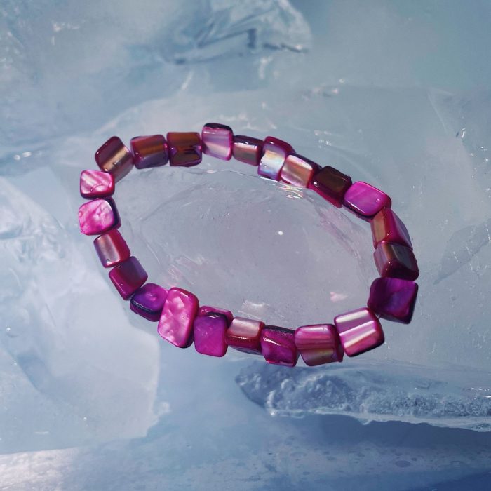 Pink shell bracelet