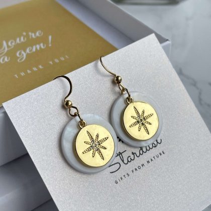 Bridesmaid gift Shell earrings