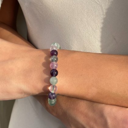 Fluorite bracelet luxury gift for her