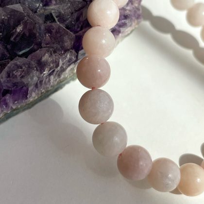 Pink Opal Bracelet, Natural Australian Pink Opal Bracelets, Pink Opal Jewelry, Beaded Crystal Bracelet, luxury gift for girlfriend