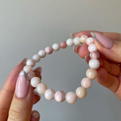 Pink opal bracelet