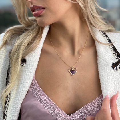 Luxury CZ diamond necklace for woman