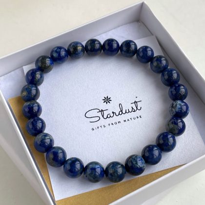 Lapis Lazuli bracelet for woman, premium gift for her, blue beaded bracelet gift, natural stone gifts