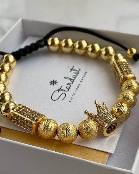 CZ Diamond gold bracelet for men