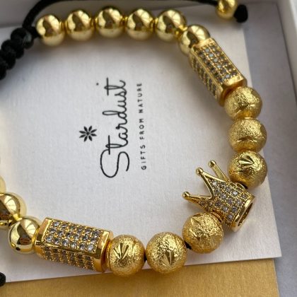 CZ Diamond gold bracelet Staqrdust