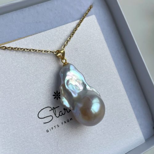 Baroque Pearl pendant gift for woman