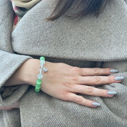 Green gradient bracelet for woman