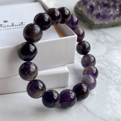 Dark purple amethyst bracelet