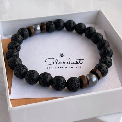 Lava stone bracelet gift
