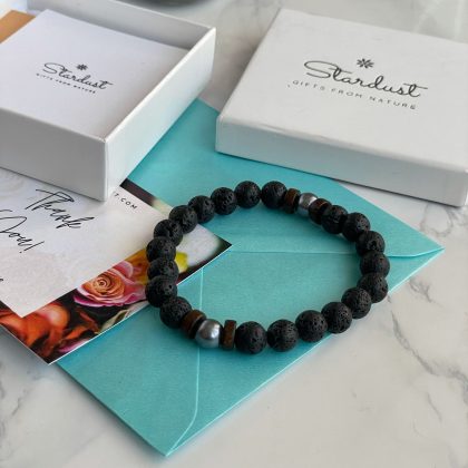 Lava stone bracelet stylsh gift for men