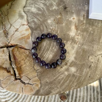 Natural stone gift Amethyst bracelet Stardust gift