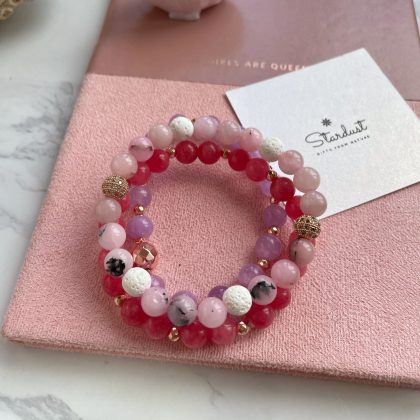 Rose bracelet set for woman