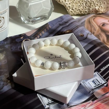 White Agate braclet for woman gift