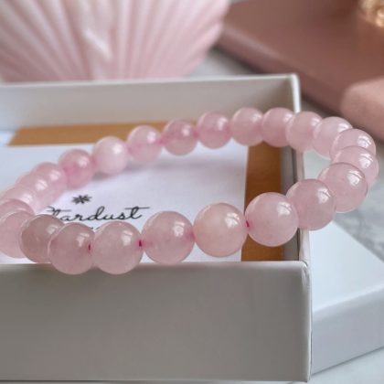 Rose Quartz bracelet for woman Stardust