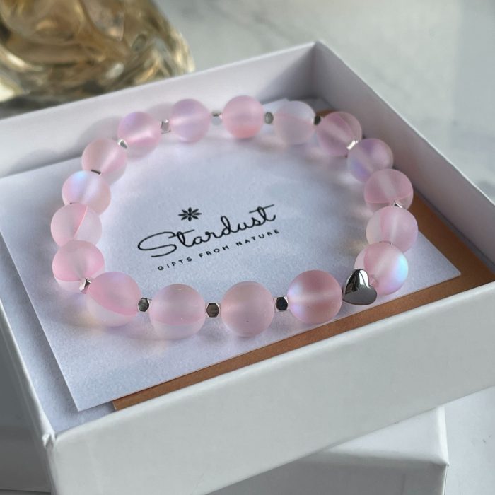 Pink Mermaid glass bracelet