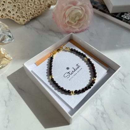Garnet bracelet gift for woman