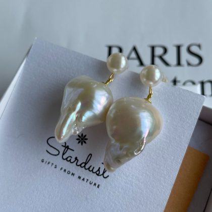 Baroque pearl earrings premium quality