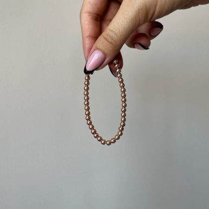 Simple rose gold bracelet