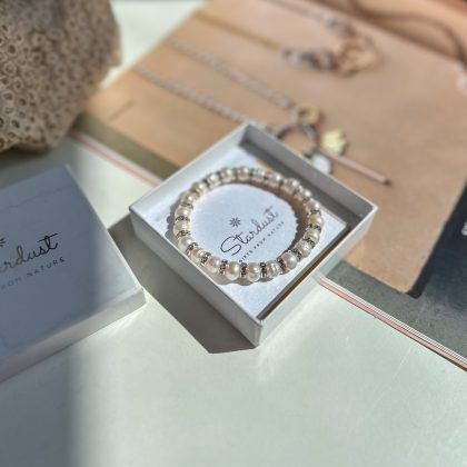 bridal pearl bracelet with zircons